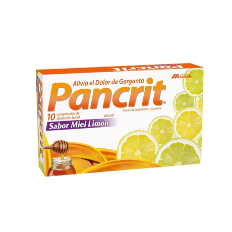 PANCRIT MIEL LIMÓN 10 COMPRIMIDOS