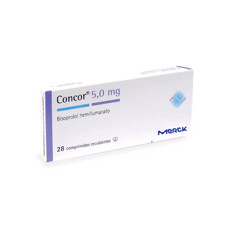 CONCOR (R) BISOPROLOL 5MG 28 COMPRIMIDOS RECUBIERTOS