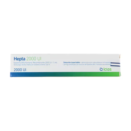 HEPTA EPOETINA ALFA 2000UI INYECTABLE 1 JERINGA PRELLENADA