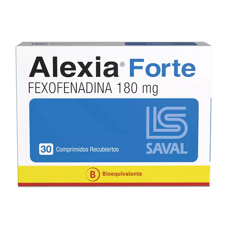 ALEXIA FORTE (B) FEXOFENADINA 180MG 30 COMPRIMIDOS RECUBIERTOS