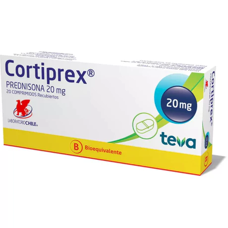 CORTIPREX (B) PREDNISONA 20MG 20 COMPRIMIDOS RECUBIERTOS