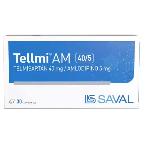 TELLMI AM TELMISARTÁN / AMLODIPINO 40/5 30 COMPRIMIDOS