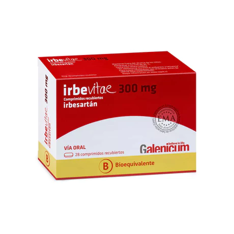 IRBEVITAE (B) IRBESARTÁN 300MG 28 COMPRIMIDOS RECUBIERTOS