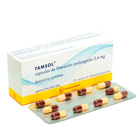 TAMSOL (B) TAMSULOSINA 0.4MG 30 CÁPSULAS PROLONGADAS