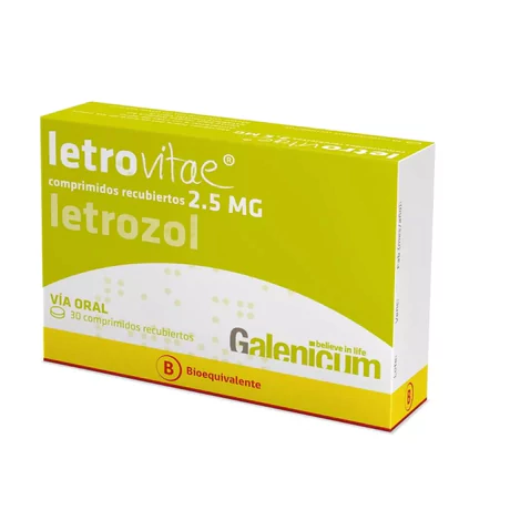LETROVITAE (B) LETROZOL 2.5MG 30 COMPRIMIDOS RECUBIERTOS