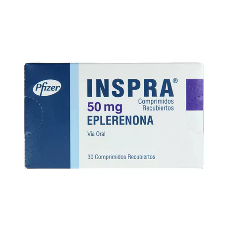 INSPRA ESPLERENONA 50MG 30 COMPRIMIDOS RECUBIERTOS