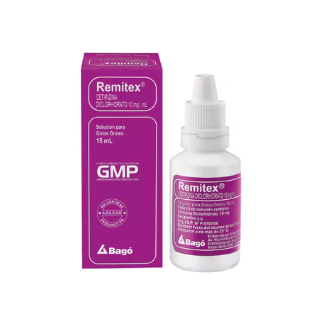 REMITEX (B) CETIRIZINA 10MG/ML ORAL GOTAS 15ML