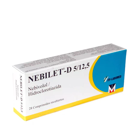 NEBILET-D 5/12.5 NEBIVOLOL / HIDROCLOROTIAZIDA 28 COMPRIMIDOS RECUBIERTOS