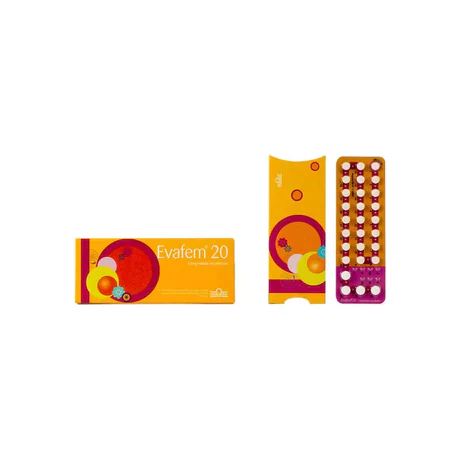 EVAFEM 20 CLORMADINONA / ETINILESTRADIOL 28 COMPRIMIDOS RECUBIERTOS