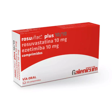 ROSUVITAE PLUS 10+10 EZETIMIBA / ROSUVASTATINA 30 COMPRIMIDOS