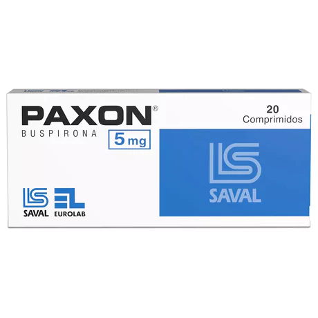 PAXON BUSPIRONA 5MG 20 COMPRIMIDOS