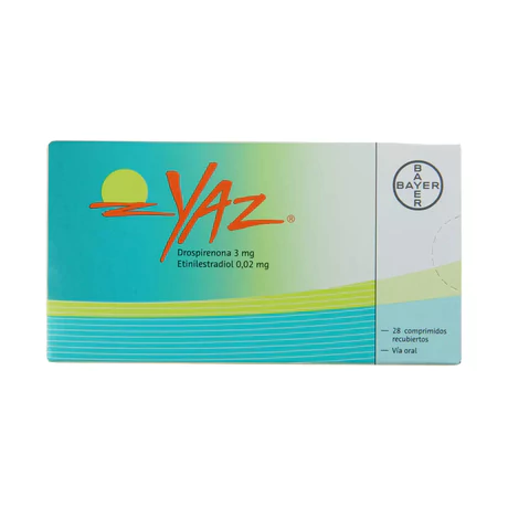 YAZ (R) DROSPIRENONA / ETINILESTRADIOL 28 COMPRIMIDOS RECUBIERTOS
