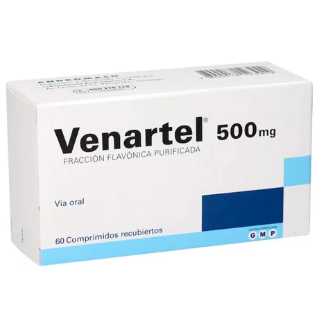 VENARTEL 500MG DIOSMINA / FLAVONOIDES 60 COMPRIMIDOS RECUBIERTOS