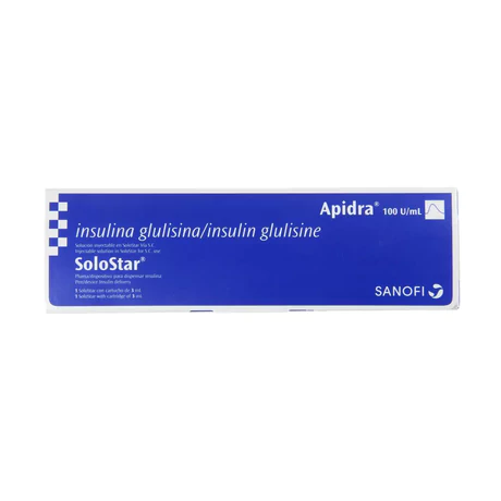 APIDRA SOLOSTAR INSULINA GLULISINA 100UI/ML INYECTABLE 1 CARTUCHO