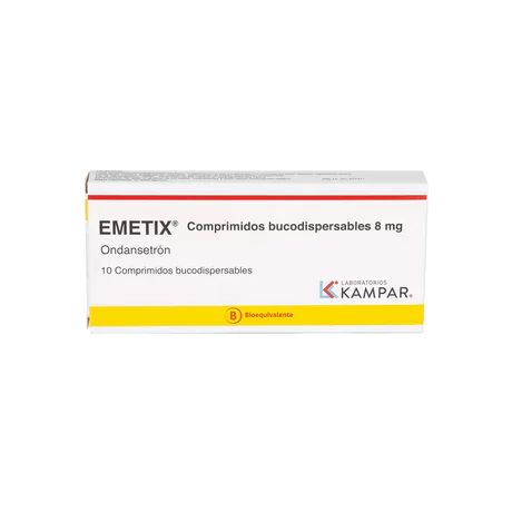 EMETIX ONDANSETRÓN 8MG 10 COMPRIMIDOS BUCODISPERSABLES