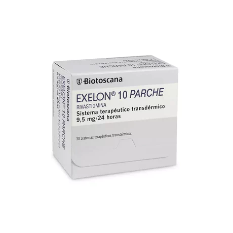 EXELON 10 RIVASTIGMINA 9.5MG 30 PARCHES TRANSDÉRMICOS