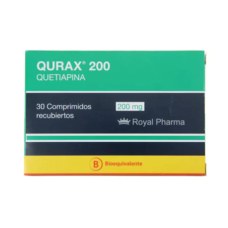 QURAX (B) QUETIAPINA 200MG 30 COMPRIMIDOS RECUBIERTOS