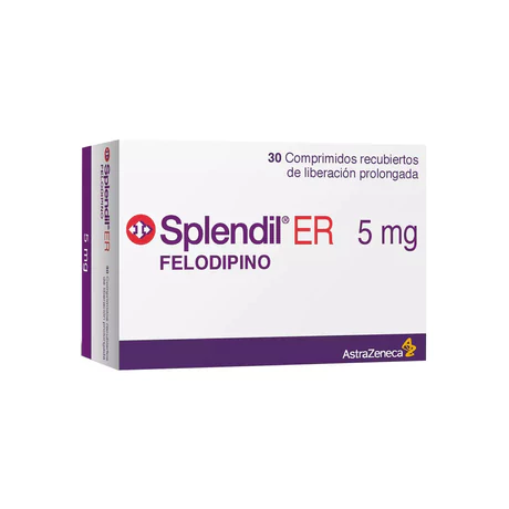 SPLENDIL FELODIPINO 5MG 30 COMPRIMIDOS