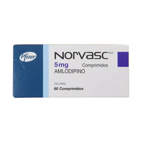 NORVASC (R) AMLODIPINO 5MG 60 COMPRIMIDOS