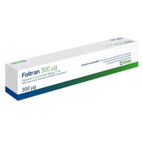 FOLTRAN FILGRASTIM 300MCG/ML INYECTABLE 1 VIAL