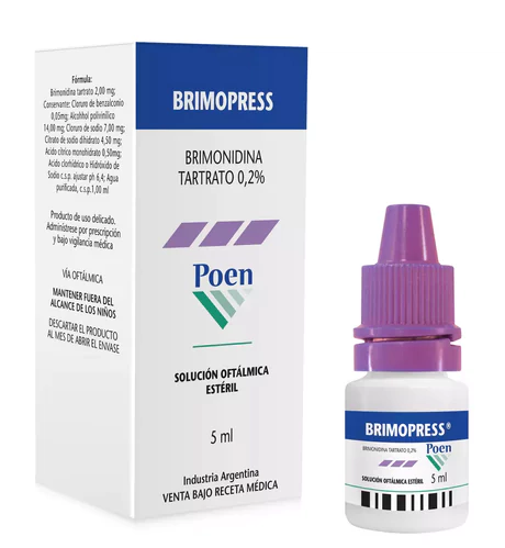 BRIMOPRESS BRIMONIDINA 0.2% SOLUCIÓN OFTÁLMICA 5ML