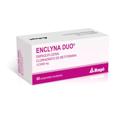 ENCLYNA DUO EMPAGLIFLOZINA / METFORMINA 12.5/850 60 COMPRIMIDOS RECUBIERTOS