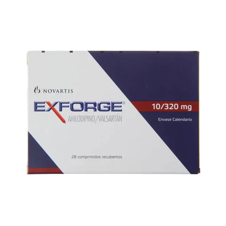 EXFORGE 10/320 AMLODIPINO / VALSARTAN 28 COMPRIMIDOS RECUBIERTOS