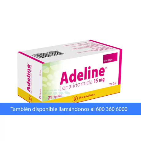 ADELINE (B) LENALIDOMIDA 15MG 21 CÁPSULAS