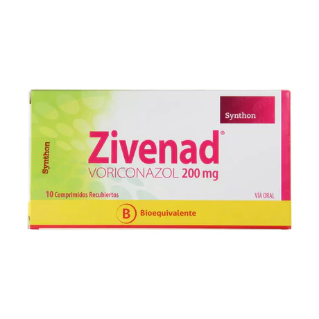 ZIVENAD (B) VORICONAZOL 200MG 10 COMPRIMIDOS RECUBIERTOS