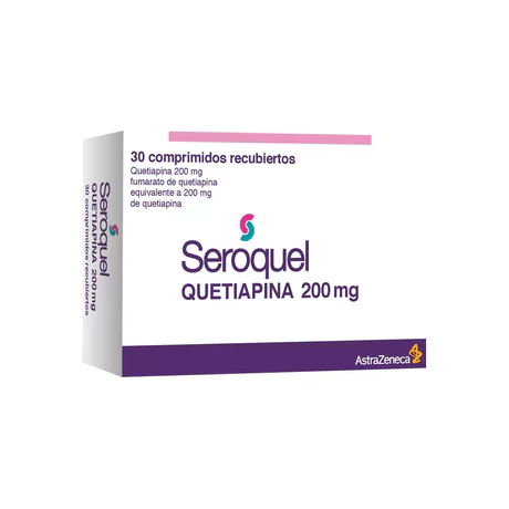 SEROQUEL (R) QUETIAPINA 200MG 30 COMPRIMIDOS RECUBIERTOS