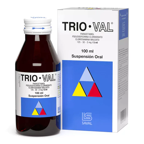 TRIO VAL PARACETAMOL JARABE 100ML