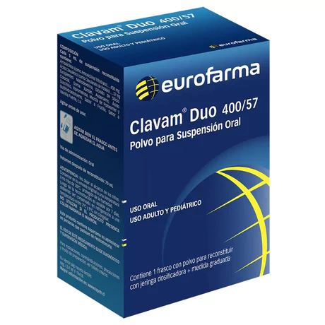 CLAVAM DUO 400/57 POLVO SOLUCIÓN ORAL 70ML