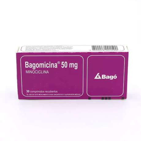 BAGOMICINA MINOCICLINA 50MG 30 COMPRIMIDOS RECUBIERTOS