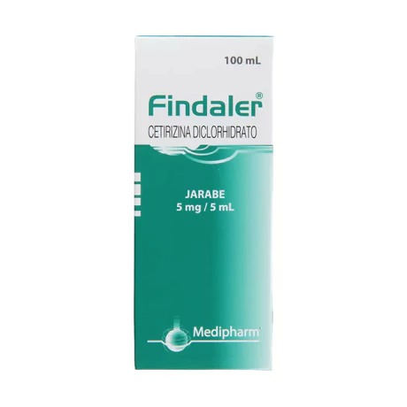 FINDALER CETIRIZINA 5MG/5ML JARABE 100ML