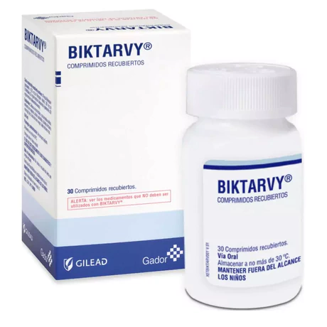 BIKTARVY BICTEGRAVIR / EMTRICITABINA / TENOFOVIR 30 COMPRIMIDOS RECUBIERTOS