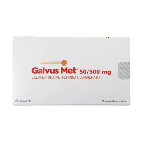 GALVUS MET 50/500 VILDAGLIPTINA / METFORMINA 28 COMPRIMIDOS RECUBIERTOS