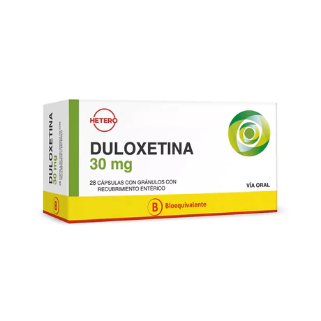 DULOXETINA (B) 30MG 28 CÁPSULAS RECUBIERTAS