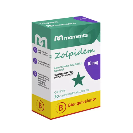 ZOLPIDEM (B) 10MG 30 COMPRIMIDOS RECUBIERTOS
