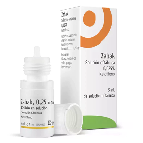 ZABAK KETOTIFENO 0.025% SOLUCIÓN OFTÁLMICA 5ML