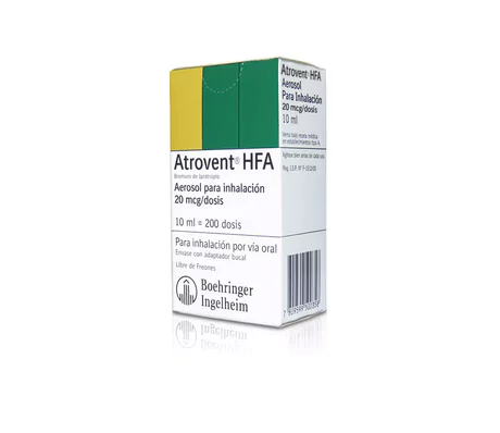 ATROVENT HFA BROMURO DE IPRATROPIO 20MCG INHALACIÓN 200 DOSIS