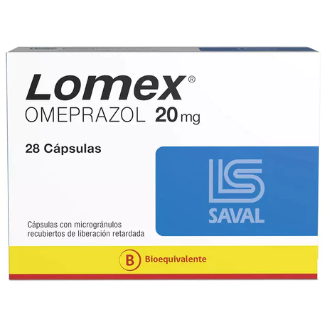 LOMEX (B) OMEPRAZOL 20MG 28 CAPSULAS PROLONGADAS