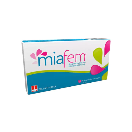 MIAFEM DROSPIRENONA / ETINILESTRADIOL 21 COMPRIMIDOS RECUBIERTOS
