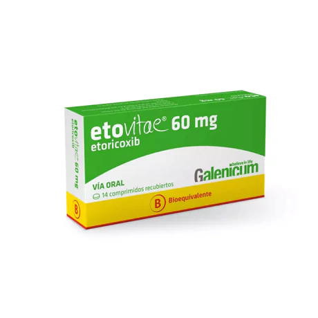 ETOVITAE (B) ETORICOXIB 60MG 14 COMPRIMIDOS RECUBIERTOS