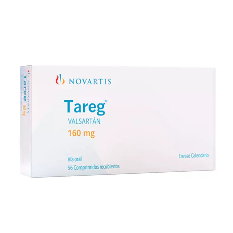 TAREG (R) VALSARTÁN 160MG 56 COMPRIMIDOS RECUBIERTOS