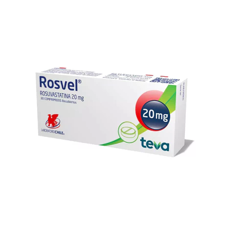 ROSVEL (B) ROSUVASTATINA 20MG 30 COMPRIMIDOS RECUBIERTOS