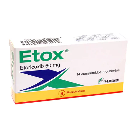 ETOX (B) ETORICOXIB 60MG 14 COMPRIMIDOS RECUBIERTOS