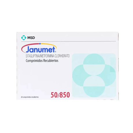 JANUMET SITAGLIPTINA / METFORMINA 50/850 56 COMPRIMIDOS RECUBIERTOS