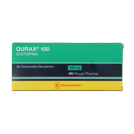 QURAX (B) QUETIAPINA 100MG 30 COMPRIMIDOS RECUBIERTOS