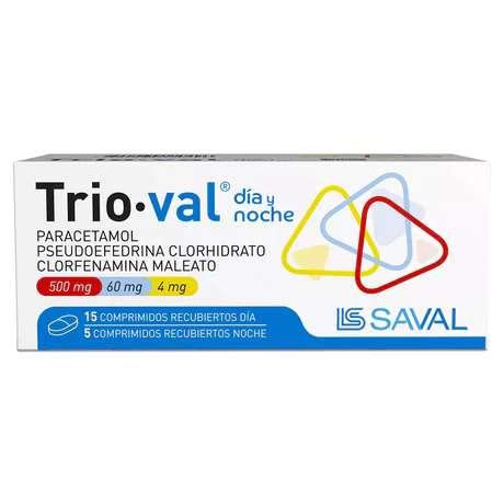 TRIO-VAL DN DÍ­A Y NOCHE 20 COMPRIMIDOS