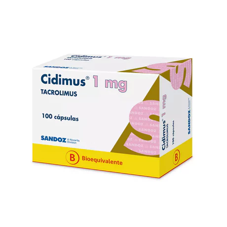 CIDIMUS (B) TACROLIMUS 1MG 100 CÁPSULAS